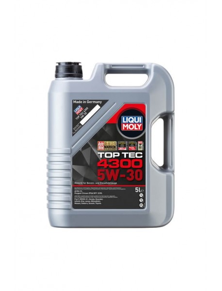 LIQUİ MOLY  5W30 TAM SENTETİK TOP TEC 4300 (2324) 5 LİTRE