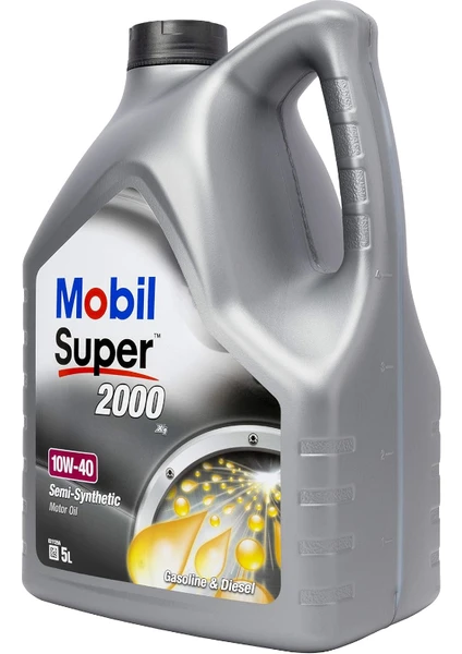 Mobil Super 2000 X1 10W40 Motor Yağı 4 L ÜT:2025 ACEA A3/B4 API SN/CF Viskozite ile Güçlü Koruma
